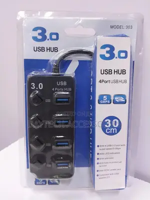 Usb 3.0 Hub, 4-Port Usb 3.0 Hub 5gbps Transmission High