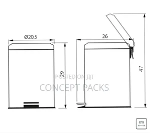 Stainless Steel 5 L Pedal Bin With Internal Bucket