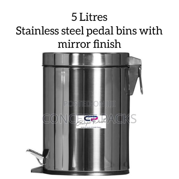 Stainless Steel 5 L Pedal Bin With Internal Bucket