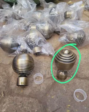 Flower Ends Finials for Curtain Rods Accessories