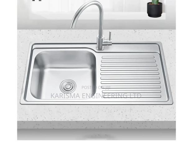 Single Stainless Steel Kitchen Sink - main view