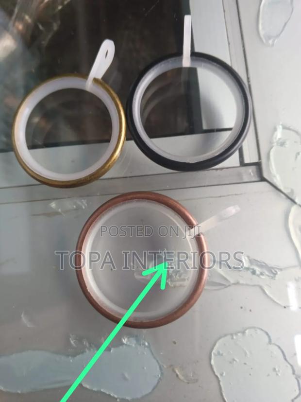 Rubber Coated Drapery Rings for Noise Cancellation