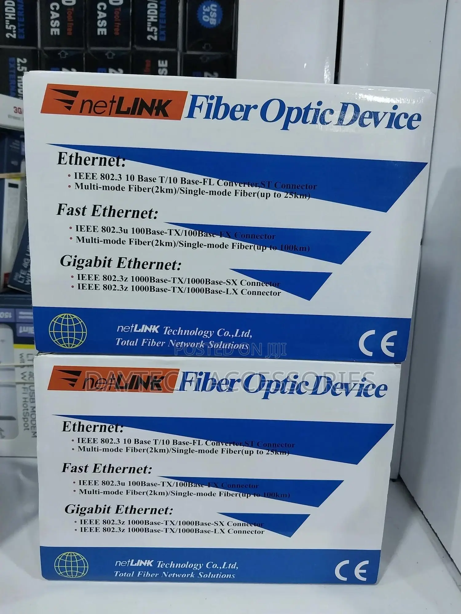 Netlink Fiber Optic Media Converter HTB-1100s-25km
