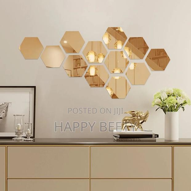 Hexagonal Wall Stickers ( 12pcs Set) - thumbnail 3