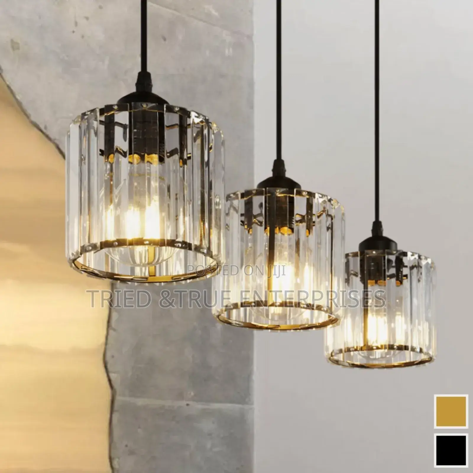 Elegant Crystal Clear Pendant Light Rd3q