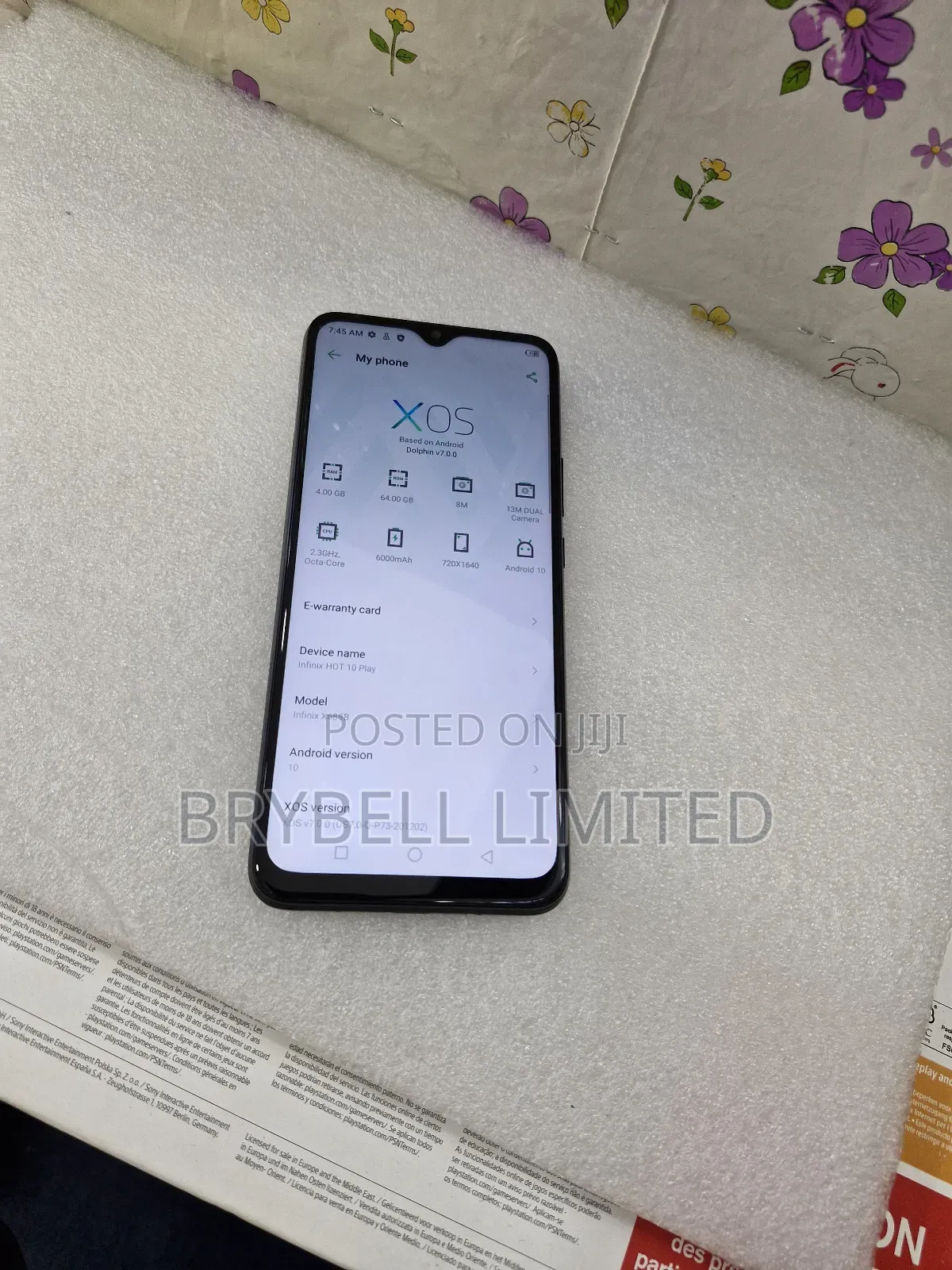 Infinix Hot 10 Play 64 GB Blue