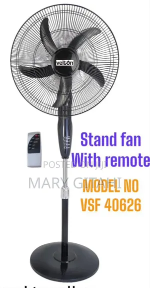 Velton 16 Inch Black With Remote Fan at 