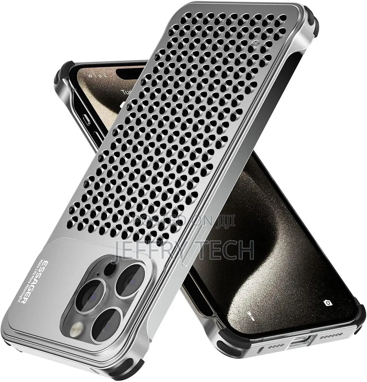 Aluminum Heat Dissipation Holes Case for iPhone 15 Pro Max