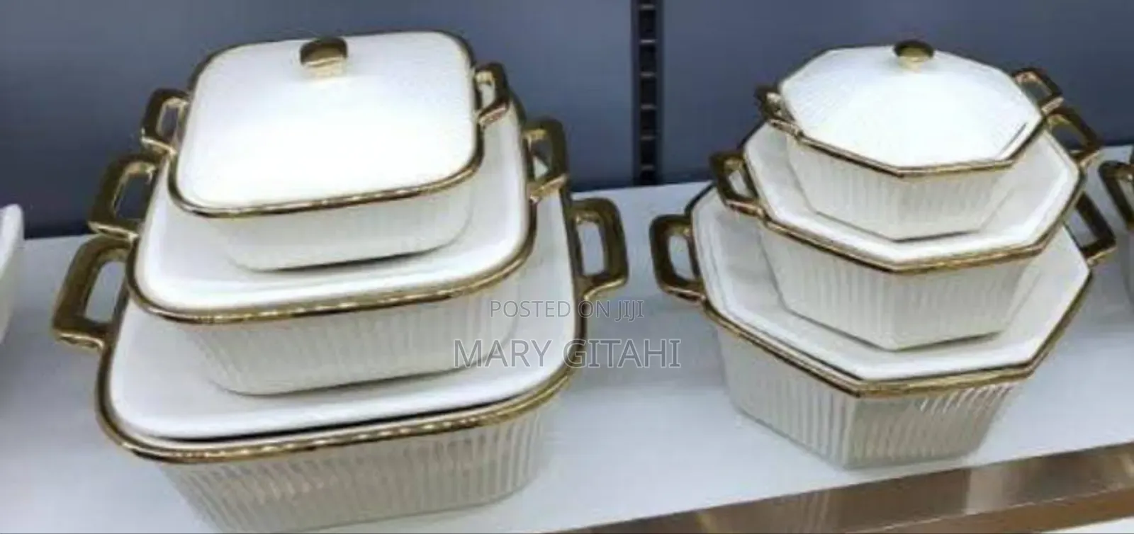3 PCS Ceramic Pots at 