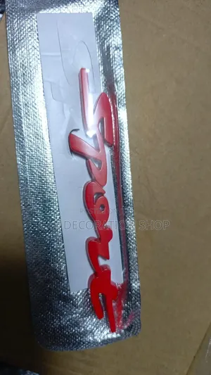 Red Sport Decal Badge