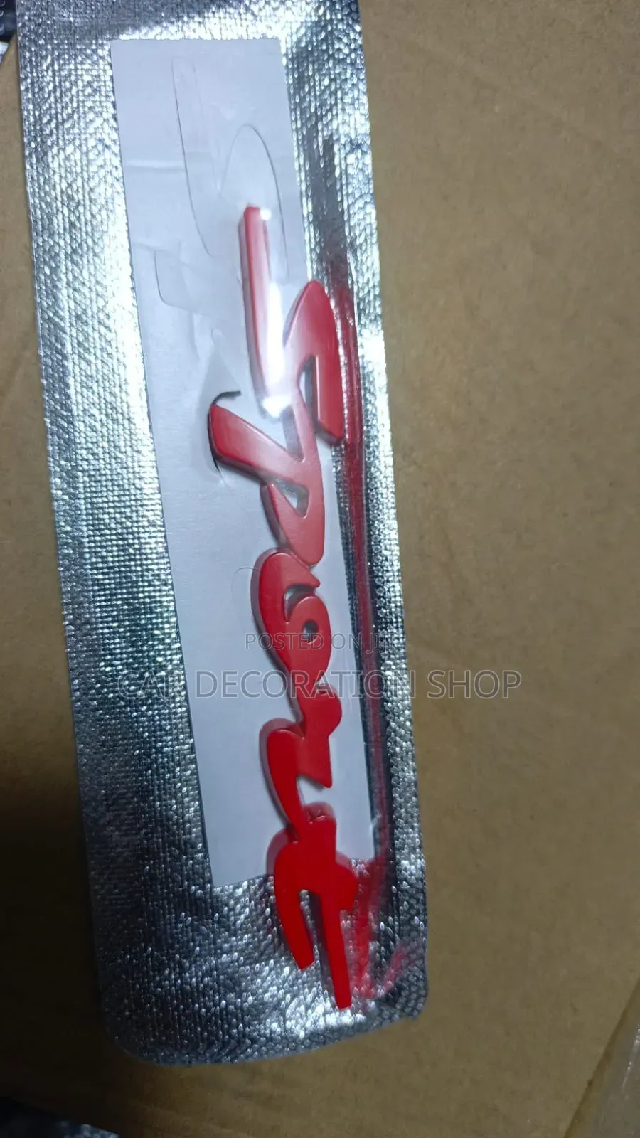 Red Sport Decal Badge