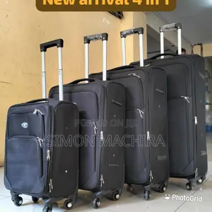 4 in 1 Fabric Luxurious Suitcase Briefcase Travel Bag