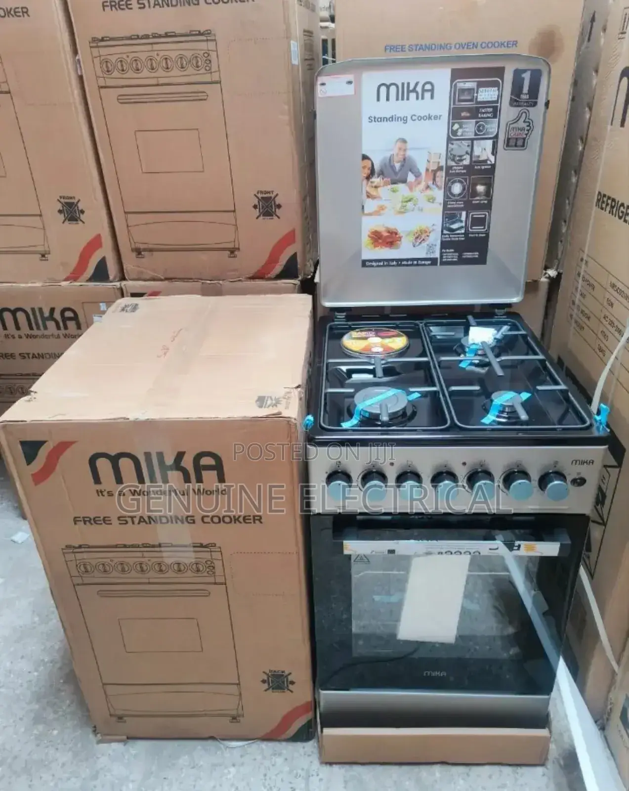 3+1mika 50 by 60. Standing Cooker