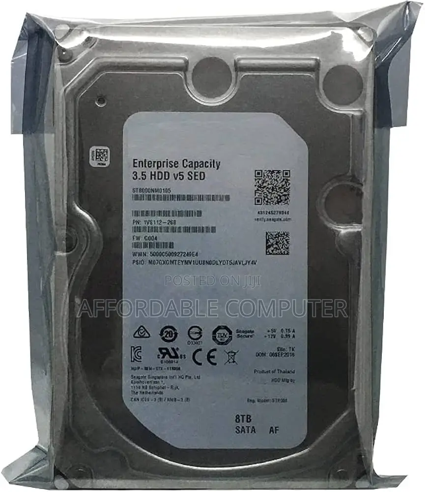 St8000nm0105 8tb 7200 RPM 256mb Cache Sata 6.0gb/S 3.5