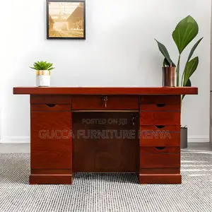 Office Tables:Classic Crimson Office Computer Executivedesk
