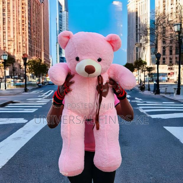 Brown Plush 60cm Teddy Bear Perfect for Valentine's - thumbnail 2