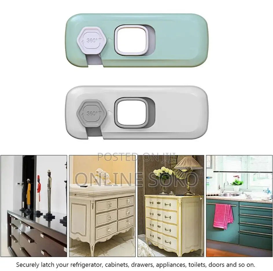 Self Adhesive Child Proof Cabinet Refrigerator Safety Lock