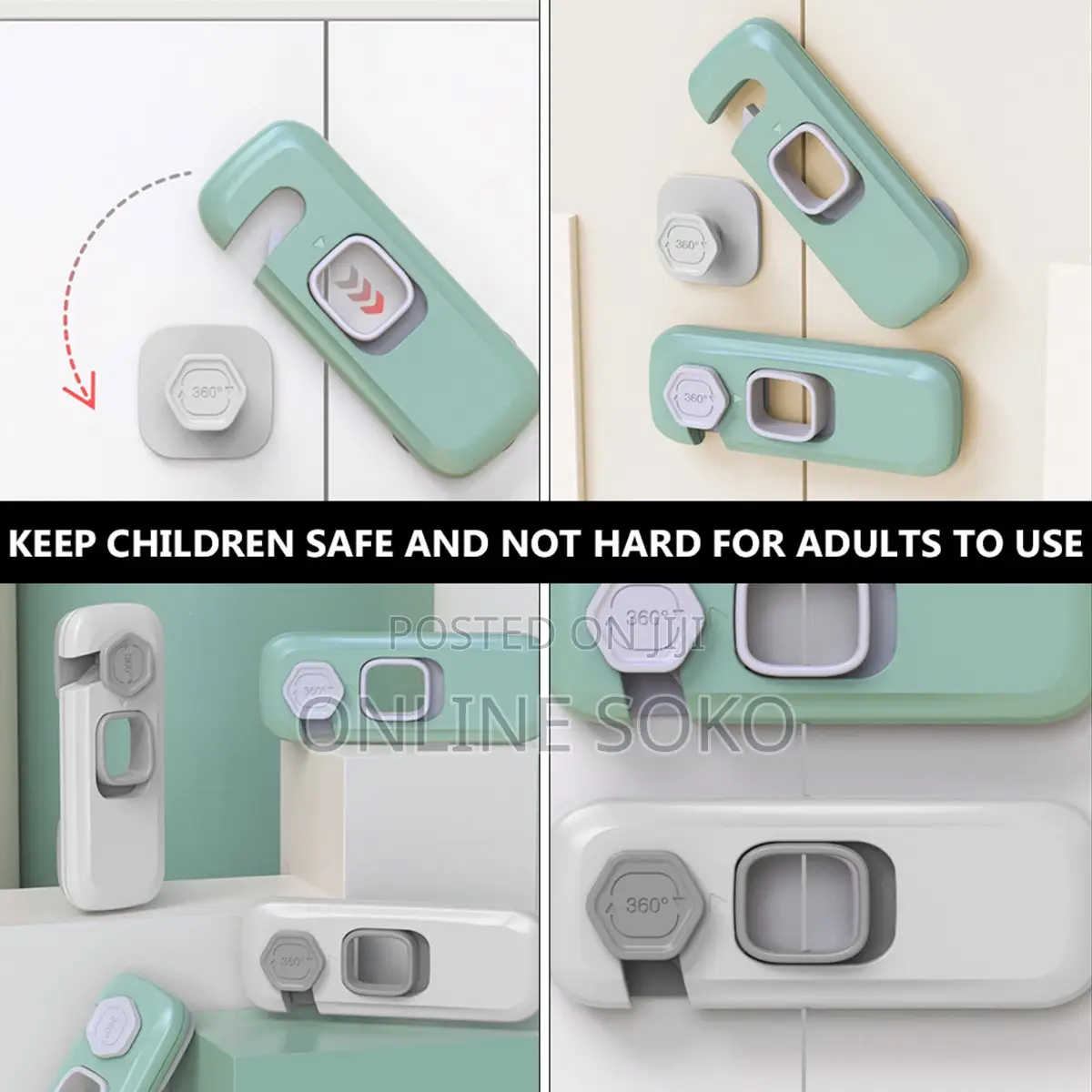 Self Adhesive Child Proof Cabinet Refrigerator Safety Lock