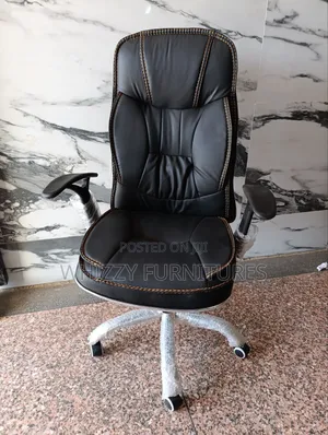 High-Back Leather Office Chair