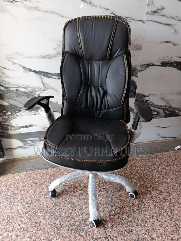 High-Back Leather Office Chair