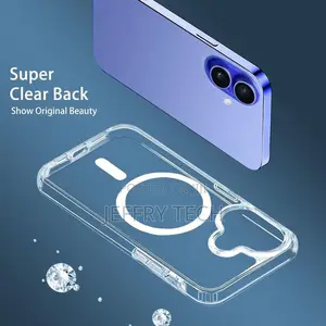 Clear Magnetic Magsafe Compatible Case for iPhone 16 Plus