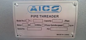 Half to 4inch Pipe Threading Machine