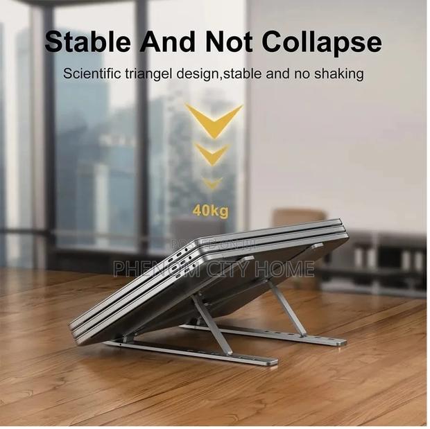 Quality Metallic Laptop Stand - thumbnail 2