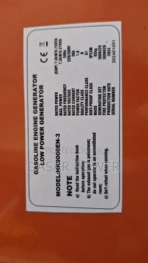 9kva Petrol Generator 3phase