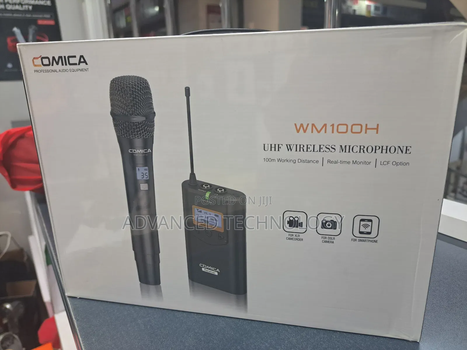 Comica Audio Camera-Mount Wireless Handheld Microphonewm100h