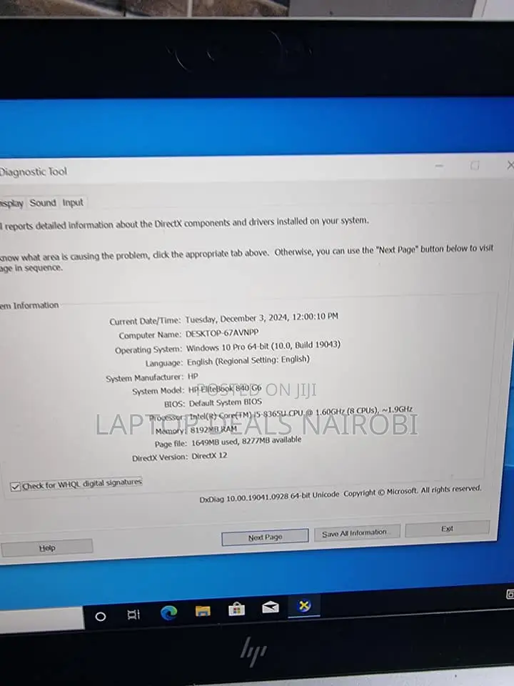 Laptop HP EliteBook 840 G6 8GB Intel Core i5 SSD 256GB