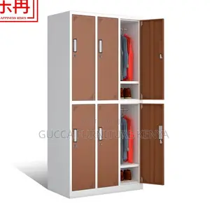 Cabinets: 6-Door Locker File Storage Office Cabinet