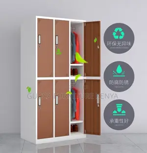 Cabinets: 6-Door Locker File Storage Office Cabinet