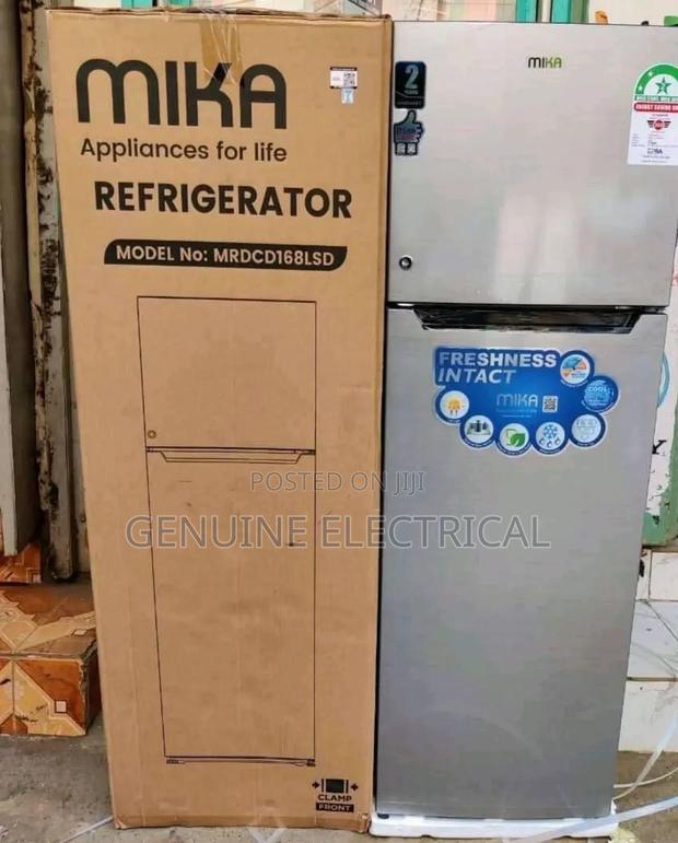 Mika 168litres Double Door Fridge