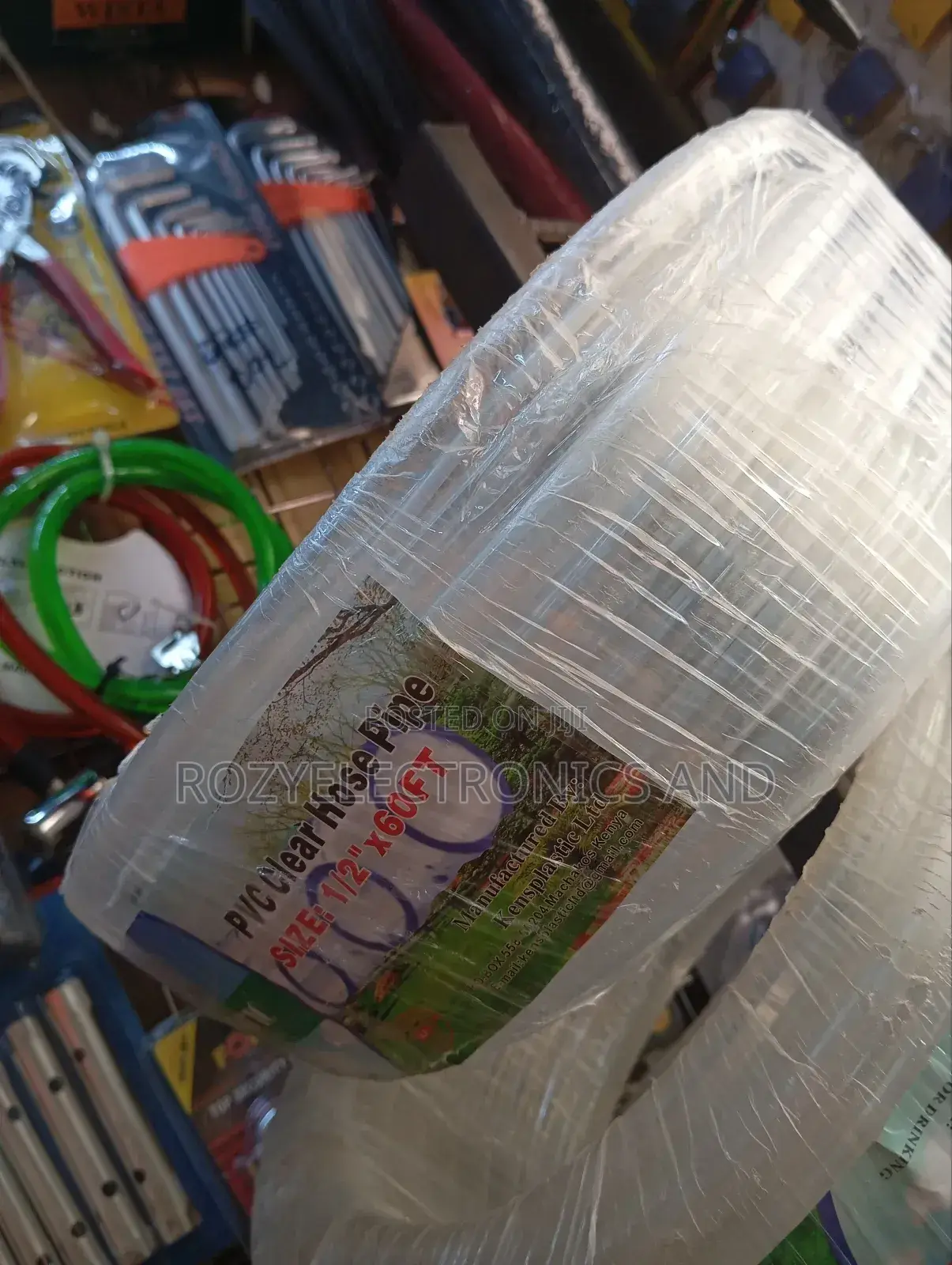 PVC Clear Pipe 1/2 60 Fits