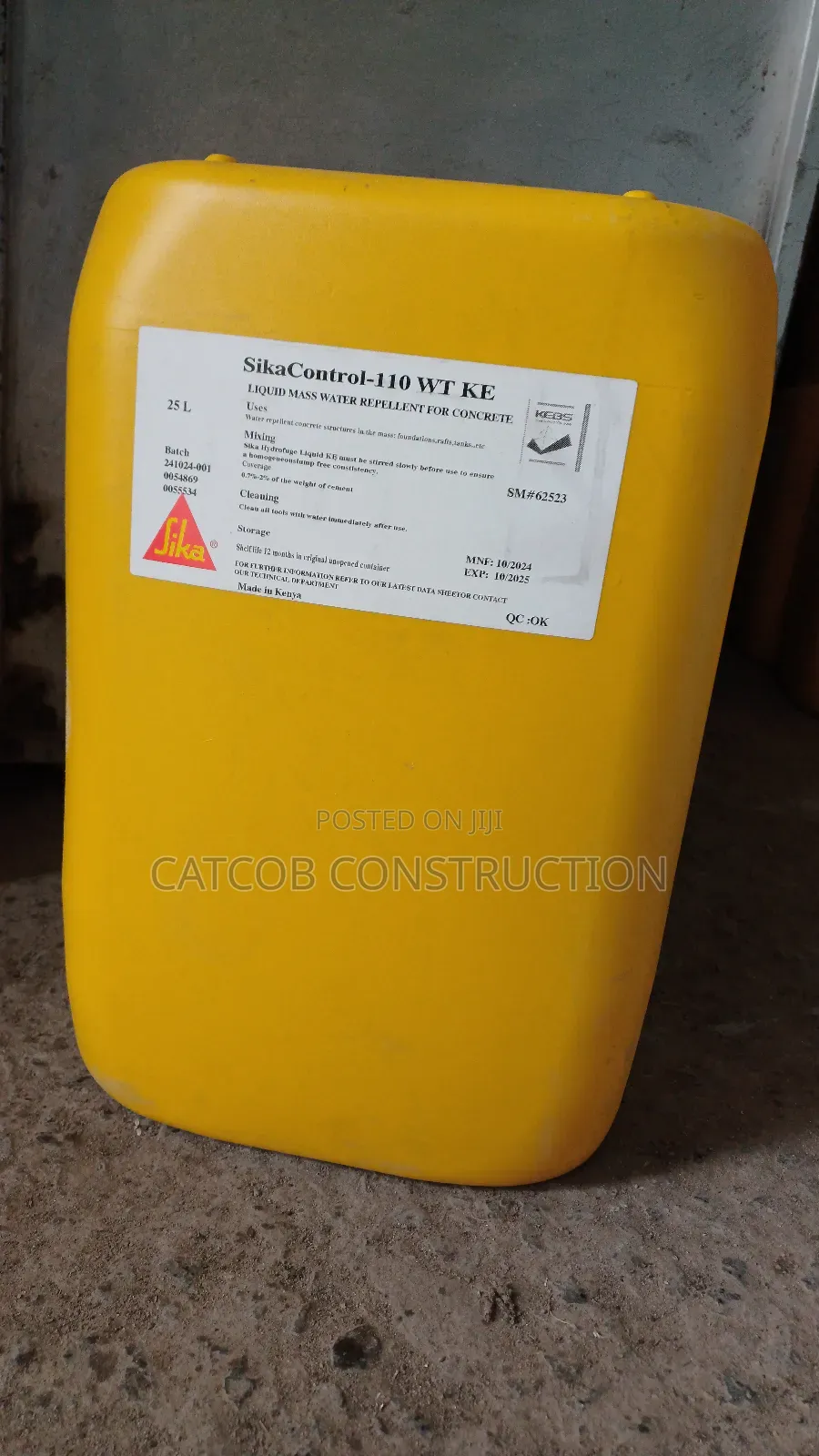 Sika Control 110 WT Liquid Waterproof Admixture