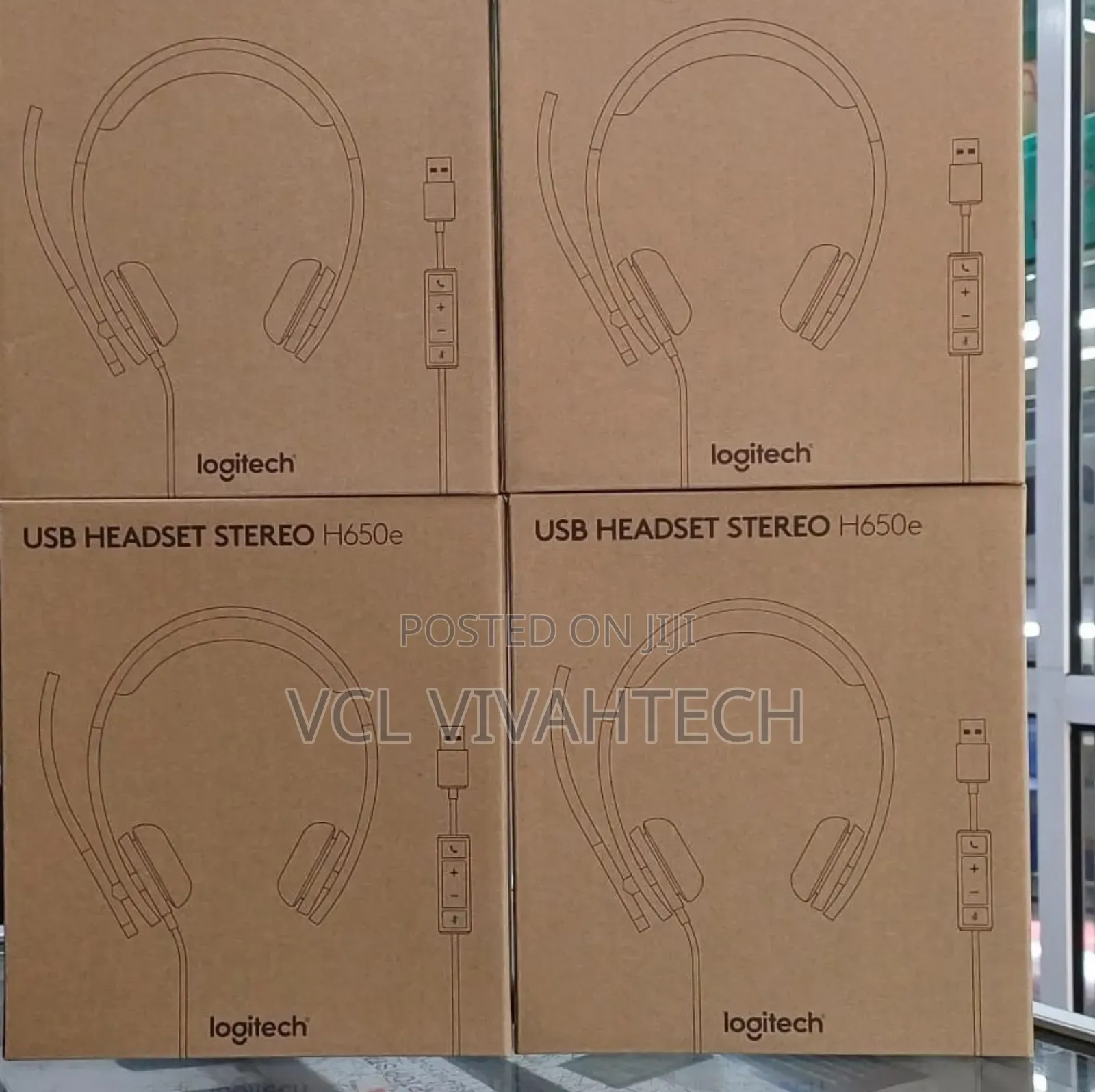Logitech H650e Business Headset With Noise Cancelling Mic
