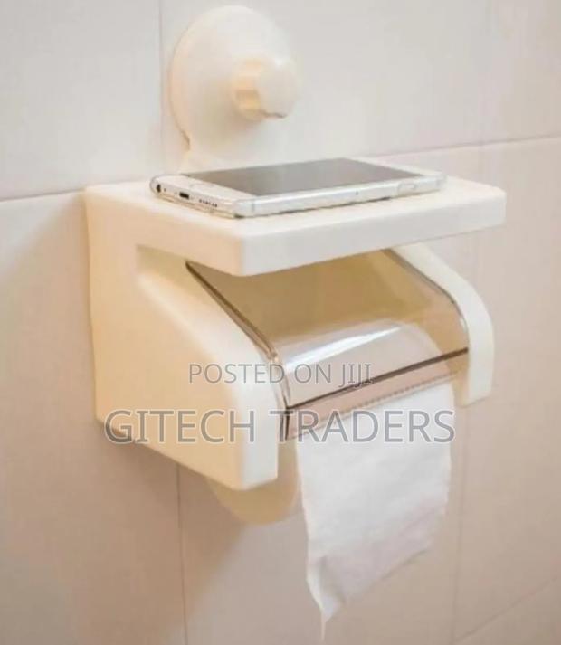 * White Classy Tissue Holder, Waterproof