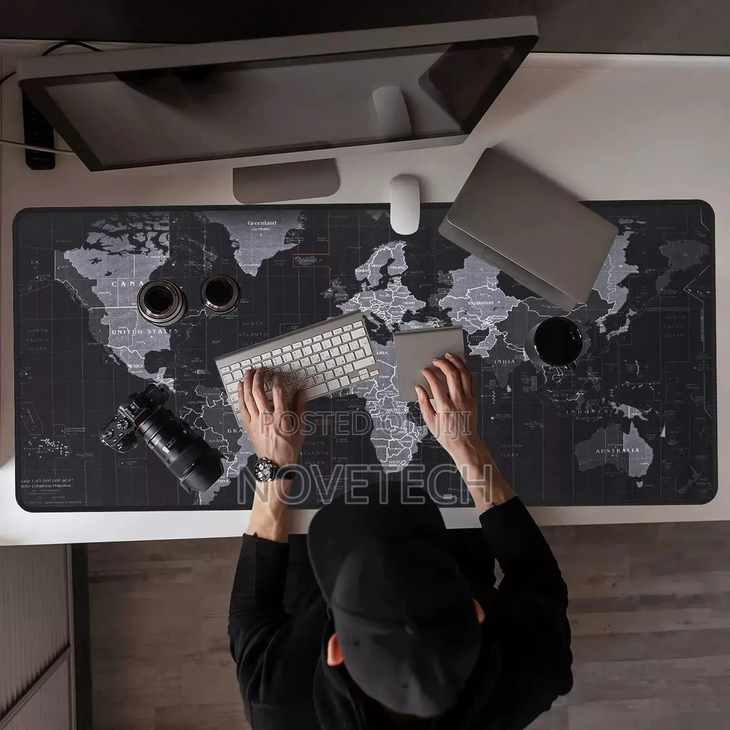 Large Size Computer Keyboard MOUSEPAD Mat WORLD MAP