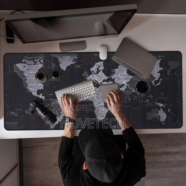 Large Size Computer Keyboard MOUSEPAD Mat WORLD MAP - main view