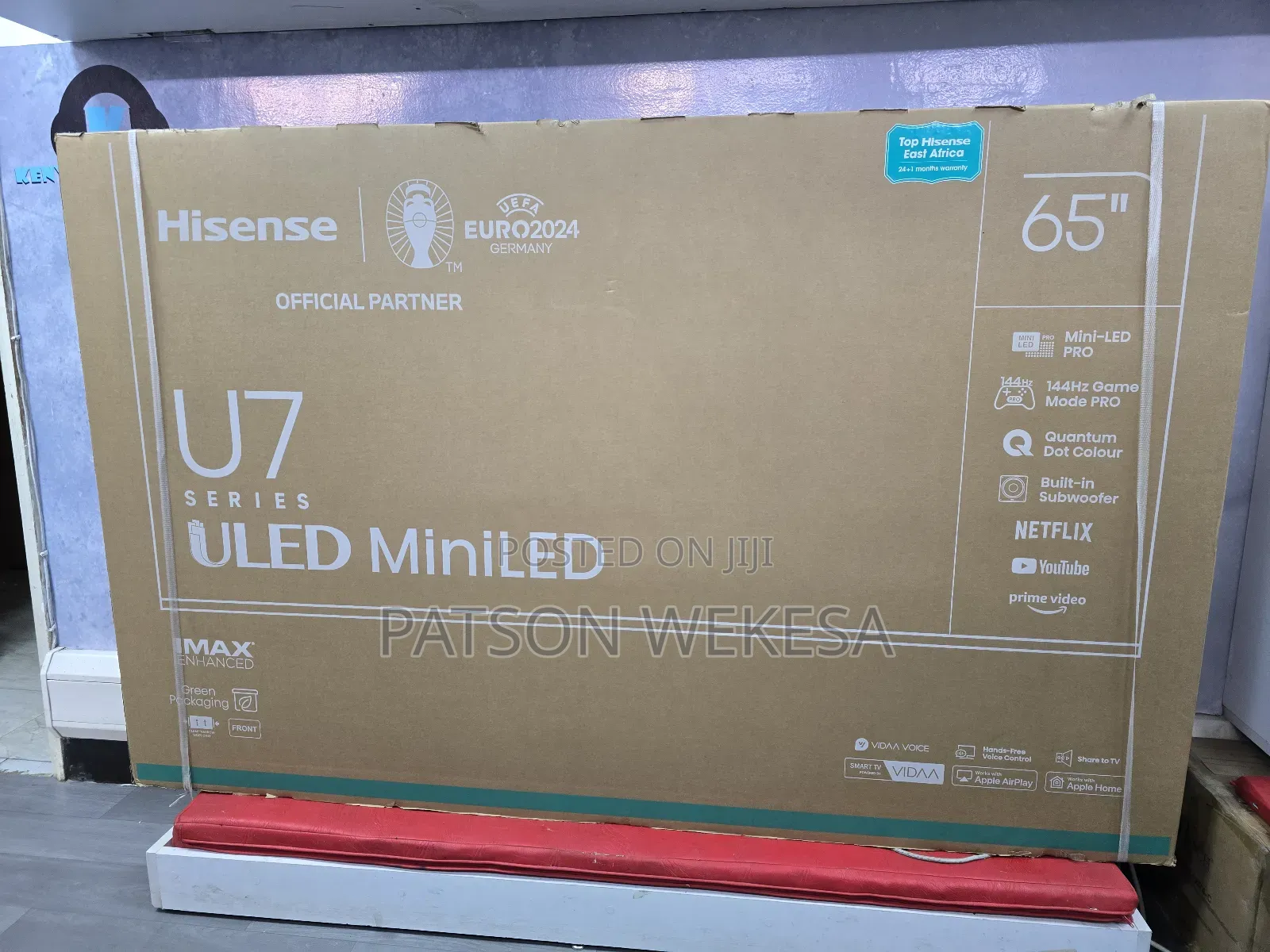 Hisense 65U7N 65 Inch Mini-Led ULED TV Smart 144hz