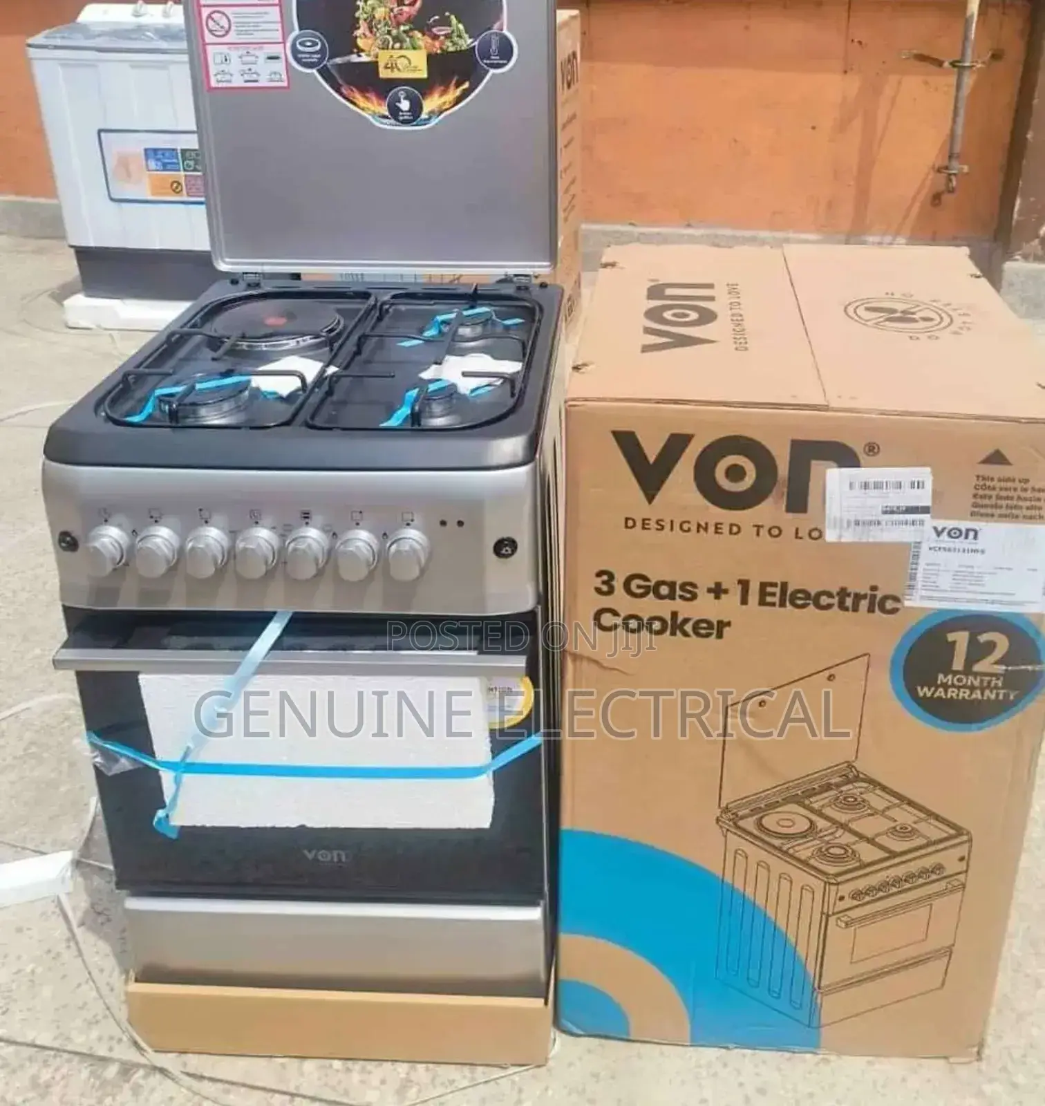 Brand New 50*60 Von 3+1 Standing Cooker