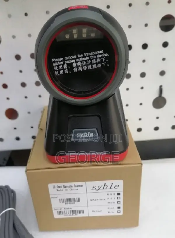 APPROVED XB-8602 2D Barcode Scanner Table Mount>Round