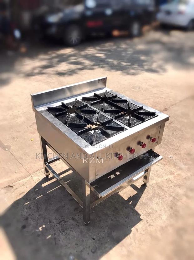 Excellent 4 Burner Stainless Steel Gas Cooker