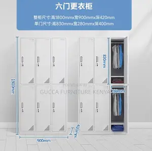 Cabinets:6-Steel Locker File Storage Home Office Cabinet