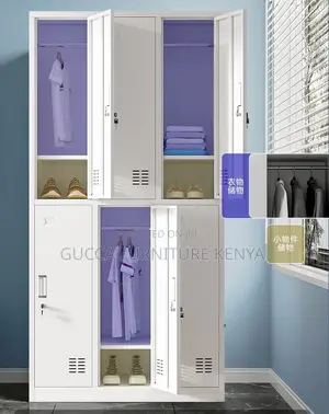 Cabinets:6-Steel Locker File Storage Home Office Cabinet