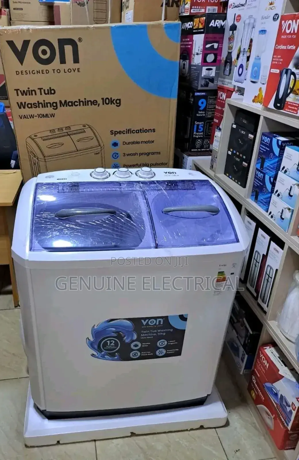 Good Quality 10kg Von Twin Tub Washing Machine