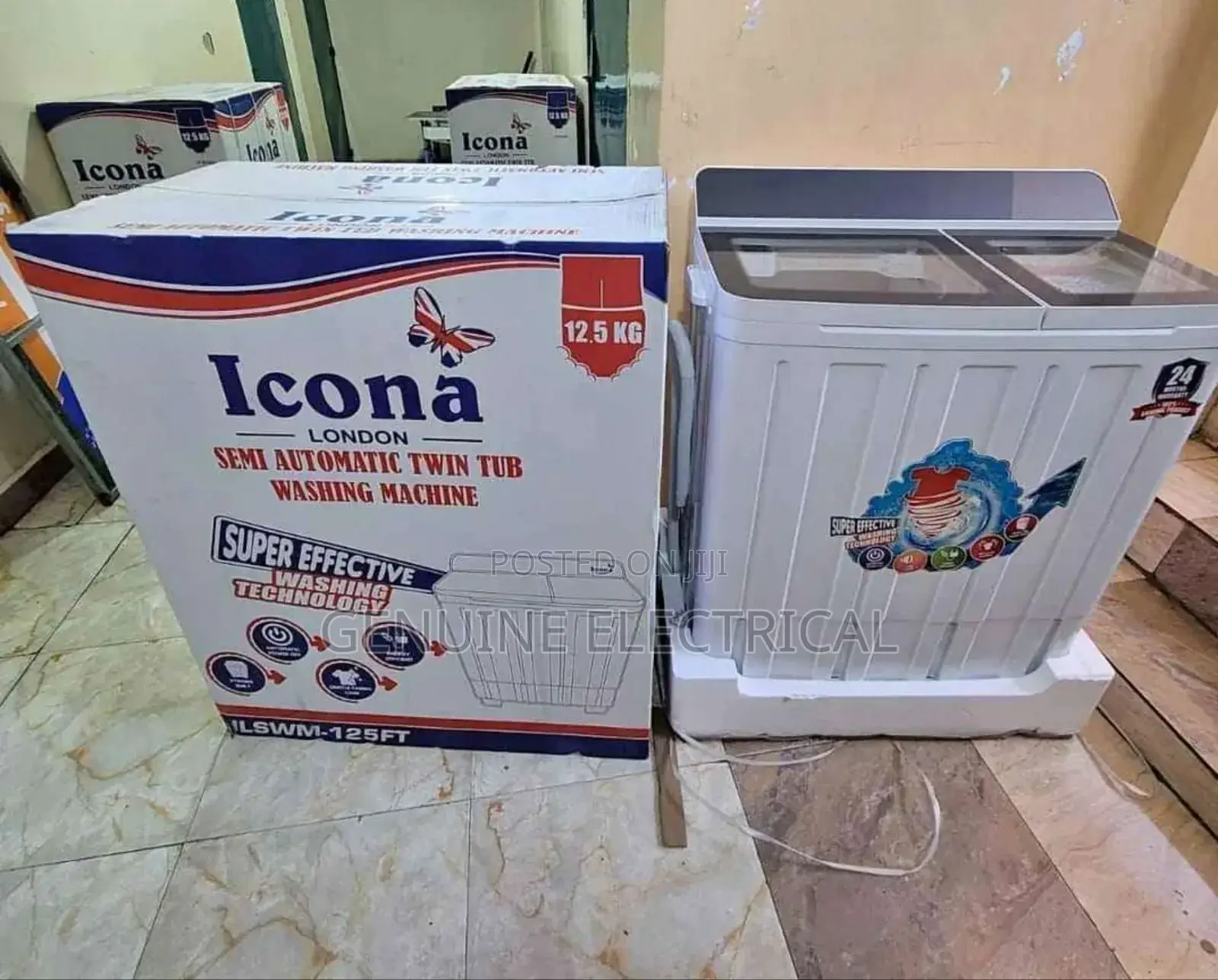 Brand New Icona 12.5kgs Twin Tub Washing Machine