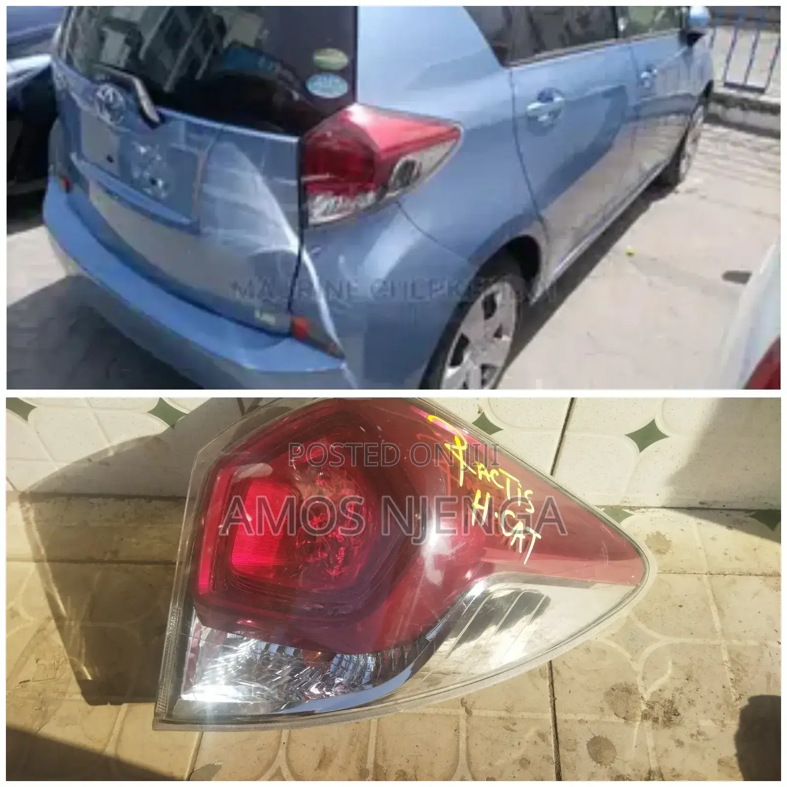 Toyota Ractis Taillamp