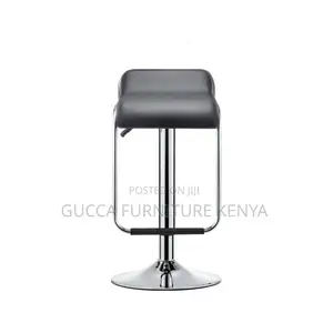Home Chairs: Dark Gray Rawhide Riding Seat Pub Stool