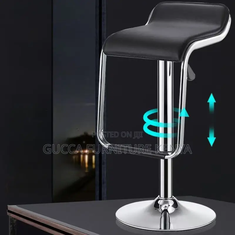 Home Chairs: Dark Gray Rawhide Riding Seat Pub Stool